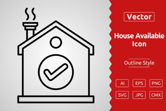 Download Vector House Available Outline Icon - Available Collection