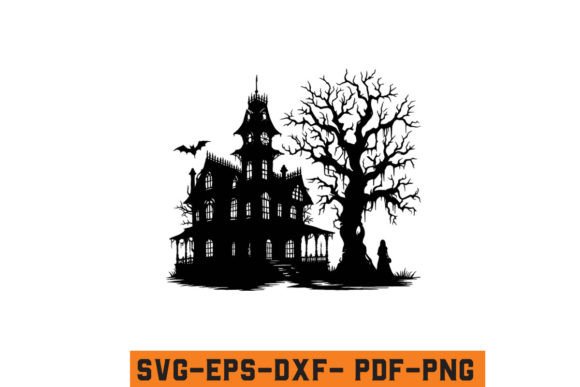 Download Halloween Haunted House Vector SVG File - Haunted house vector Collection