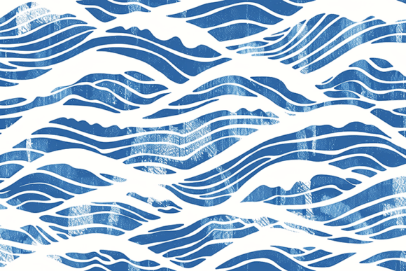 Download Abstract Ocean Waves Seamless Pattern - Waves Collection