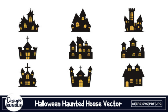 Download Halloween Haunted House Vector Design - Haunted house vector Collection