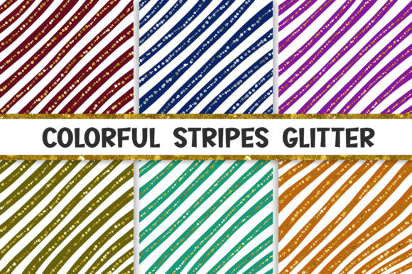 Download Colorful Stripes Glitter Background - Glitter background Collection
