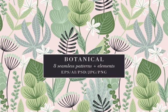 Download Botanical Patterns &amp; Elements - Elements Collection