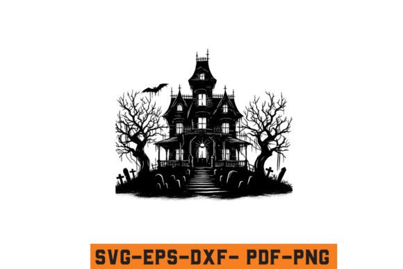 Download Halloween Haunted House Vector SVG File - Haunted house vector Collection