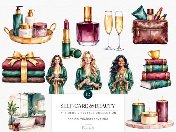 Download Art Deco Lifestyle, Self Care and Beauty - Beauty Collection