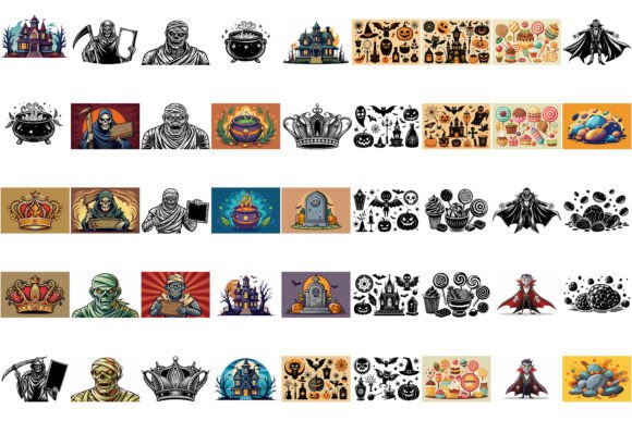 Download 45 Halloween Elements Bundle - Elements Collection
