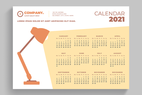 Download Calendar 2021 Creative Template - Premium Resources